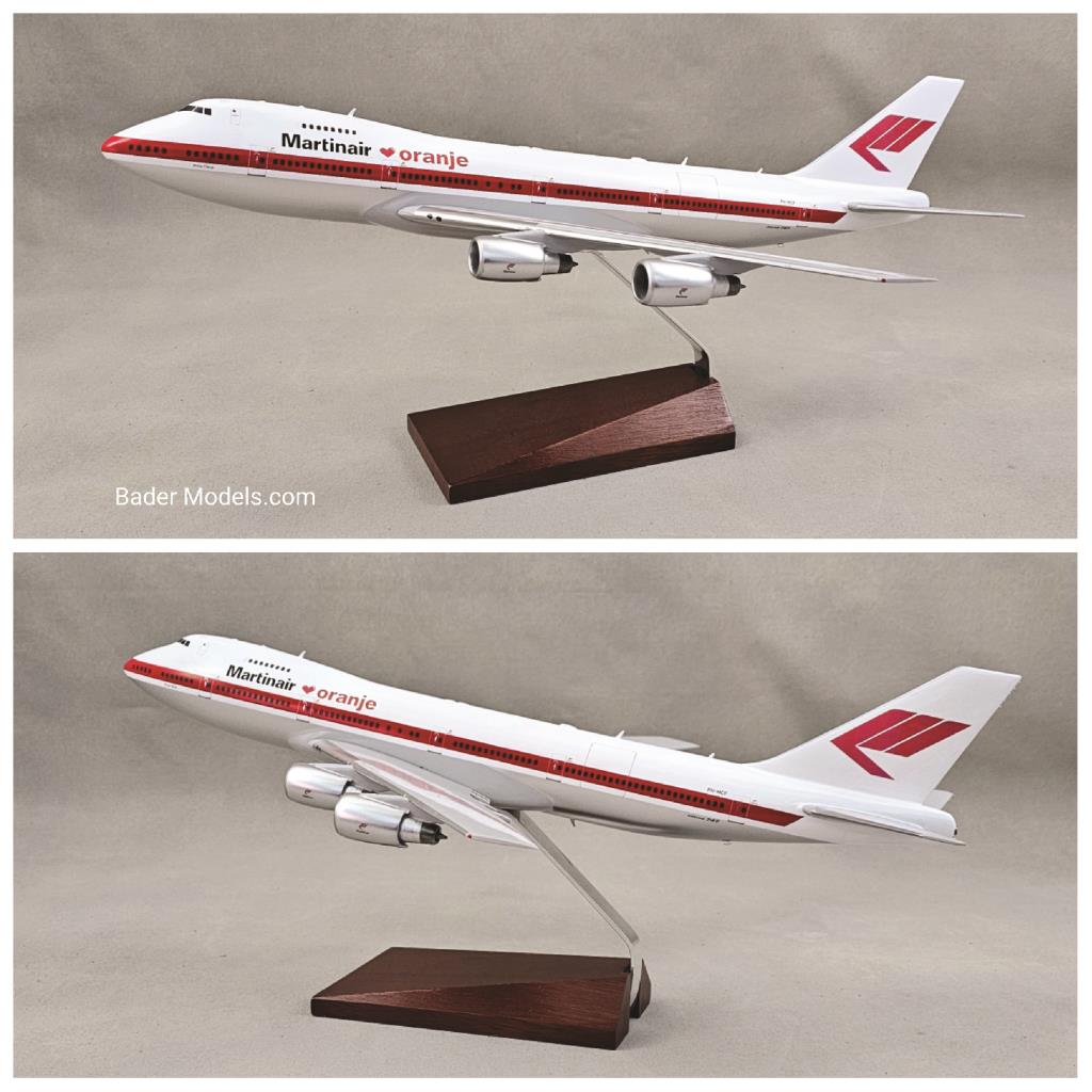 Martinair (oranje) - B747-200 - (1:200)